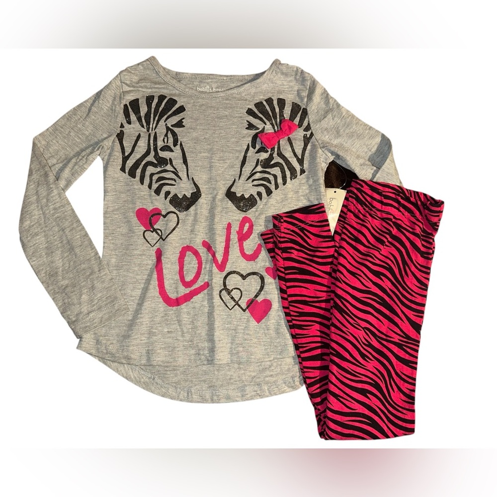 🆕 girls zebra print outfit